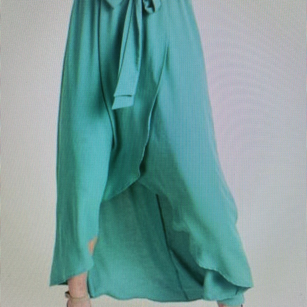 Faux wrap maxi dress
